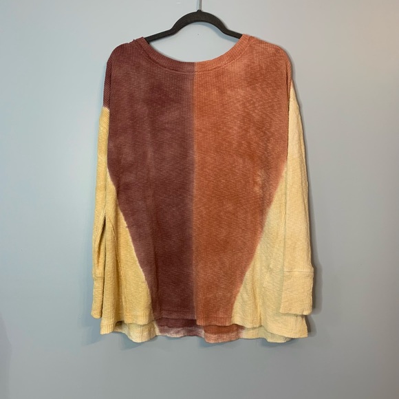 Free People Purple, Red and Beige Long Sleeve - Picture 1 of 3
